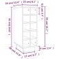 vidaXL Weinregal 23x34x61 cm Massivholz Kiefer vidaXL Weinregal 23x34x61 cm Massivholz Kiefer