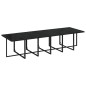 vidaXL 13-tlg. Garten-Essgruppe mit Kissen Poly Rattan Schwarz vidaXL 13-tlg. Garten-Essgruppe mit Kissen Poly Rattan Schwarz