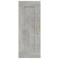 vidaXL Wandschrank Betongrau 35x34x90 cm Holzwerkstoff vidaXL Wandschrank Betongrau 35x34x90 cm Holzwerkstoff