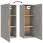 vidaXL Wandschrank Betongrau 35x34x90 cm Holzwerkstoff vidaXL Wandschrank Betongrau 35x34x90 cm Holzwerkstoff