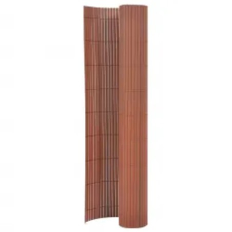 vidaXL Gartenzaun Doppelseitig 110x400 cm Braun