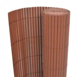 vidaXL Gartenzaun Doppelseitig 110x400 cm Braun