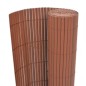 vidaXL Gartenzaun Doppelseitig 110x400 cm Braun vidaXL Gartenzaun Doppelseitig 110x400 cm Braun