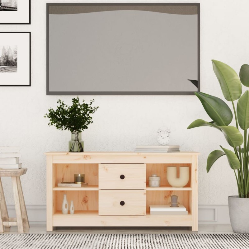 vidaXL TV-Schrank 103x36,5x52 cm Massivholz Kiefer vidaXL TV-Schrank 103x36,5x52 cm Massivholz Kiefer