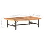 vidaXL Couchtisch 142x90x42 cm Akazie Massivholz vidaXL Couchtisch 142x90x42 cm Akazie Massivholz