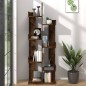 vidaXL Bücherschrank 48x25,5x140 cm Räuchereiche Holzwerkstoff vidaXL Bücherschrank 48x25,5x140 cm Räuchereiche Holzwerkstoff