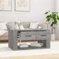 vidaXL Couchtisch Grau Sonoma 80x50x40 cm Holzwerkstoff