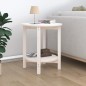 vidaXL Couchtisch Weiß Ø 55x60 cm Massivholz Kiefer vidaXL Couchtisch Weiß Ø 55x60 cm Massivholz Kiefer