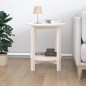 vidaXL Couchtisch Weiß Ø 55x60 cm Massivholz Kiefer vidaXL Couchtisch Weiß Ø 55x60 cm Massivholz Kiefer