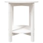 vidaXL Couchtisch Weiß Ø 55x60 cm Massivholz Kiefer vidaXL Couchtisch Weiß Ø 55x60 cm Massivholz Kiefer
