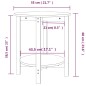 vidaXL Couchtisch Weiß Ø 55x60 cm Massivholz Kiefer vidaXL Couchtisch Weiß Ø 55x60 cm Massivholz Kiefer