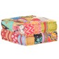 vidaXL Pouf 60x70x36 cm Patchwork Stoff vidaXL Pouf 60x70x36 cm Patchwork Stoff