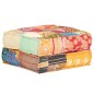 vidaXL Pouf 60x70x36 cm Patchwork Stoff vidaXL Pouf 60x70x36 cm Patchwork Stoff