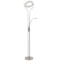 vidaXL Stehlampe 18 W Silbern 180 cm Dimmbar vidaXL Stehlampe 18 W Silbern 180 cm Dimmbar
