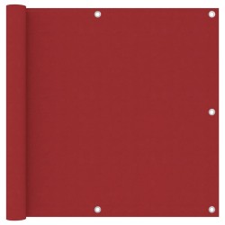vidaXL Balkon-Sichtschutz Rot 90x300 cm Oxford-Gewebe
