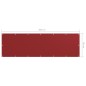 vidaXL Balkon-Sichtschutz Rot 90x300 cm Oxford-Gewebe vidaXL Balkon-Sichtschutz Rot 90x300 cm Oxford-Gewebe