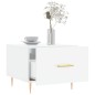vidaXL Couchtisch Hochglanz-Weiß 50x50x40 cm Holzwerkstoff