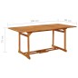 vidaXL Garten-Esstisch 180x90x75 cm Massivholz Akazie vidaXL Garten-Esstisch 180x90x75 cm Massivholz Akazie