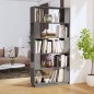 vidaXL Bücherregal/Raumteiler Grau 80x25x163,5 cm Massivholz Kiefer vidaXL Bücherregal/Raumteiler Grau 80x25x163,5 cm Massivholz Kiefer