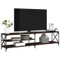 vidaXL TV-Schrank Braun Eiche 200x40x50 cm Holzwerkstoff und Metall vidaXL TV-Schrank Braun Eiche 200x40x50 cm Holzwerkstoff und Metall