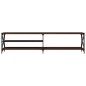 vidaXL TV-Schrank Braun Eiche 200x40x50 cm Holzwerkstoff und Metall vidaXL TV-Schrank Braun Eiche 200x40x50 cm Holzwerkstoff und Metall