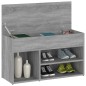 vidaXL Schuhbank Grau Sonoma 80x30x45 cm Holzwerkstoff vidaXL Schuhbank Grau Sonoma 80x30x45 cm Holzwerkstoff
