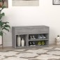 vidaXL Schuhbank Grau Sonoma 80x30x45 cm Holzwerkstoff vidaXL Schuhbank Grau Sonoma 80x30x45 cm Holzwerkstoff