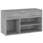 vidaXL Schuhbank Grau Sonoma 80x30x45 cm Holzwerkstoff vidaXL Schuhbank Grau Sonoma 80x30x45 cm Holzwerkstoff