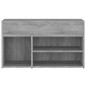 vidaXL Schuhbank Grau Sonoma 80x30x45 cm Holzwerkstoff vidaXL Schuhbank Grau Sonoma 80x30x45 cm Holzwerkstoff