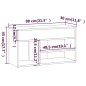 vidaXL Schuhbank Grau Sonoma 80x30x45 cm Holzwerkstoff vidaXL Schuhbank Grau Sonoma 80x30x45 cm Holzwerkstoff