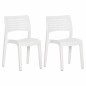 vidaXL Gartenstühle 2 Stk. Weiß Polypropylen vidaXL Gartenstühle 2 Stk. Weiß Polypropylen