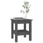 vidaXL Couchtisch Grau 35x35x40 cm Massivholz Kiefer vidaXL Couchtisch Grau 35x35x40 cm Massivholz Kiefer