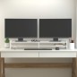 vidaXL Monitorständer Weiß 100x27x15 cm Massivholz Kiefer vidaXL Monitorständer Weiß 100x27x15 cm Massivholz Kiefer