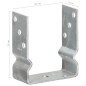 vidaXL Pfostenträger 6 Stk. Silbern 12×6×15 cm Verzinkter Stahl vidaXL Pfostenträger 6 Stk. Silbern 12×6×15 cm Verzinkter Stahl