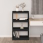 vidaXL Bücherregal/Raumteiler Schwarz 60x30x103,5 cm Massivholz Kiefer vidaXL Bücherregal/Raumteiler Schwarz 60x30x103,5 cm Massivholz Kiefer
