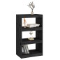 vidaXL Bücherregal/Raumteiler Schwarz 60x30x103,5 cm Massivholz Kiefer vidaXL Bücherregal/Raumteiler Schwarz 60x30x103,5 cm Massivholz Kiefer