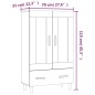 vidaXL Highboard Sonoma-Eiche 70x31x115 cm Holzwerkstoff vidaXL Highboard Sonoma-Eiche 70x31x115 cm Holzwerkstoff