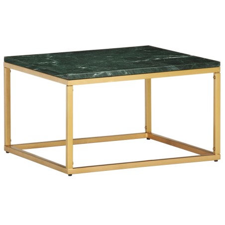 vidaXL Couchtisch Grün 60×60×35 cm Echtstein in Marmoroptik