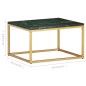 vidaXL Couchtisch Grün 60×60×35 cm Echtstein in Marmoroptik vidaXL Couchtisch Grün 60×60×35 cm Echtstein in Marmoroptik