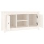 vidaXL TV-Schrank Weiß 103x36,5x52 cm Massivholz Kiefer vidaXL TV-Schrank Weiß 103x36,5x52 cm Massivholz Kiefer