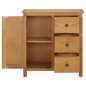 vidaXL Küchenschrank 70x35x75 cm Massivholz Eiche vidaXL Küchenschrank 70x35x75 cm Massivholz Eiche