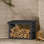 vidaXL Kaminholzregal Grau 108x64,5x77 cm Massivholz Kiefer vidaXL Kaminholzregal Grau 108x64,5x77 cm Massivholz Kiefer