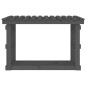 vidaXL Kaminholzregal Grau 108x64,5x77 cm Massivholz Kiefer vidaXL Kaminholzregal Grau 108x64,5x77 cm Massivholz Kiefer