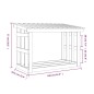 vidaXL Kaminholzregal Grau 108x64,5x77 cm Massivholz Kiefer vidaXL Kaminholzregal Grau 108x64,5x77 cm Massivholz Kiefer