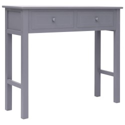 vidaXL Konsolentisch Grau 90×30×77 cm Holz