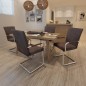 Freischwinger 4 Stk. Braun Leathaire Freischwinger 4 Stk. Braun Leathaire