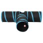 vidaXL Katzentunnel 3-Wege Schwarz und Blau 90 cm Polyester vidaXL Katzentunnel 3-Wege Schwarz und Blau 90 cm Polyester