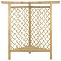 vidaXL Eckpergola mit Bank 166x81x174 cm Kiefernholz Imprägniert vidaXL Eckpergola mit Bank 166x81x174 cm Kiefernholz Imprägniert