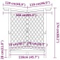 vidaXL Eckpergola mit Bank 166x81x174 cm Kiefernholz Imprägniert vidaXL Eckpergola mit Bank 166x81x174 cm Kiefernholz Imprägniert