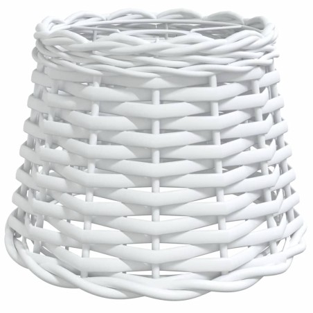 vidaXL Lampenschirm Weiß Ø20x15 cm Korbweide